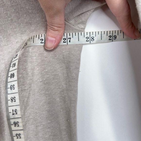 Free People Beach Cream Beige Oversized Blouse Boho Top Button Front Hemp New - Picture 10 of 12